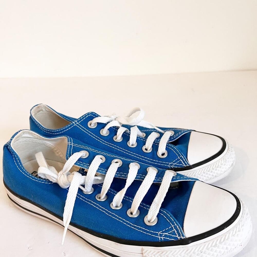 SZ 7 Women’s Snorkel Blue Converse All Star low top trainers - Picture 4 of 6